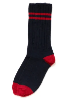 American Trench Cashmere Double Stripe Socks