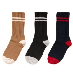 American Trench Cashmere Double Stripe Socks
