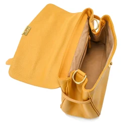 Blair Lock Satchel Pebble Leather