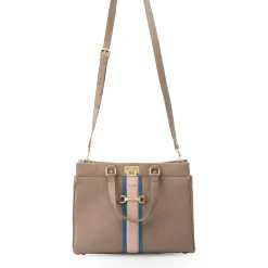 Celia Leather Tote W/Shoulder Strap