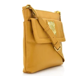 Crest Leather Crossbody