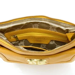 Crest Leather Crossbody