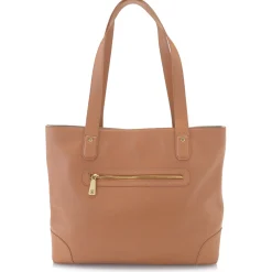 Crest Leather Tote Bag