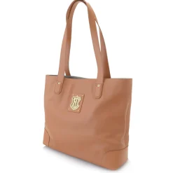 Crest Leather Tote Bag
