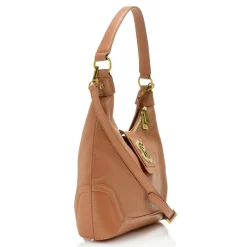 Crest Shoulder & Crossbody Leather Bag