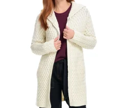 Irelandseye Coolquay Trellis Hooded Sweater