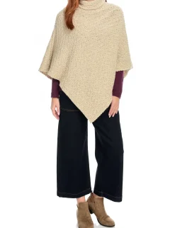 Irelandseye Newport High Neck Cable Poncho