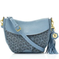 Leah Perforated Leather Crossbody