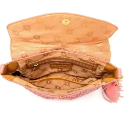 Leah Perforated Leather Crossbody