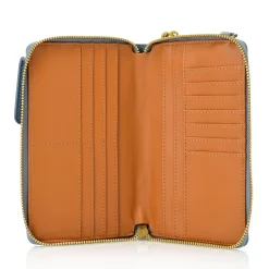 Leah Perforated Leather Phone Case Crossbody