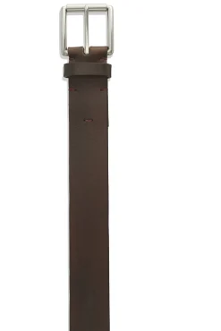 Leather Belt Hand Burnished Bridle