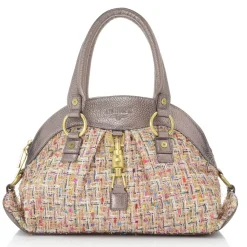 Maureen Tweed & Leather Dome Satchel