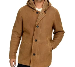 Shearling Hooded Coat
