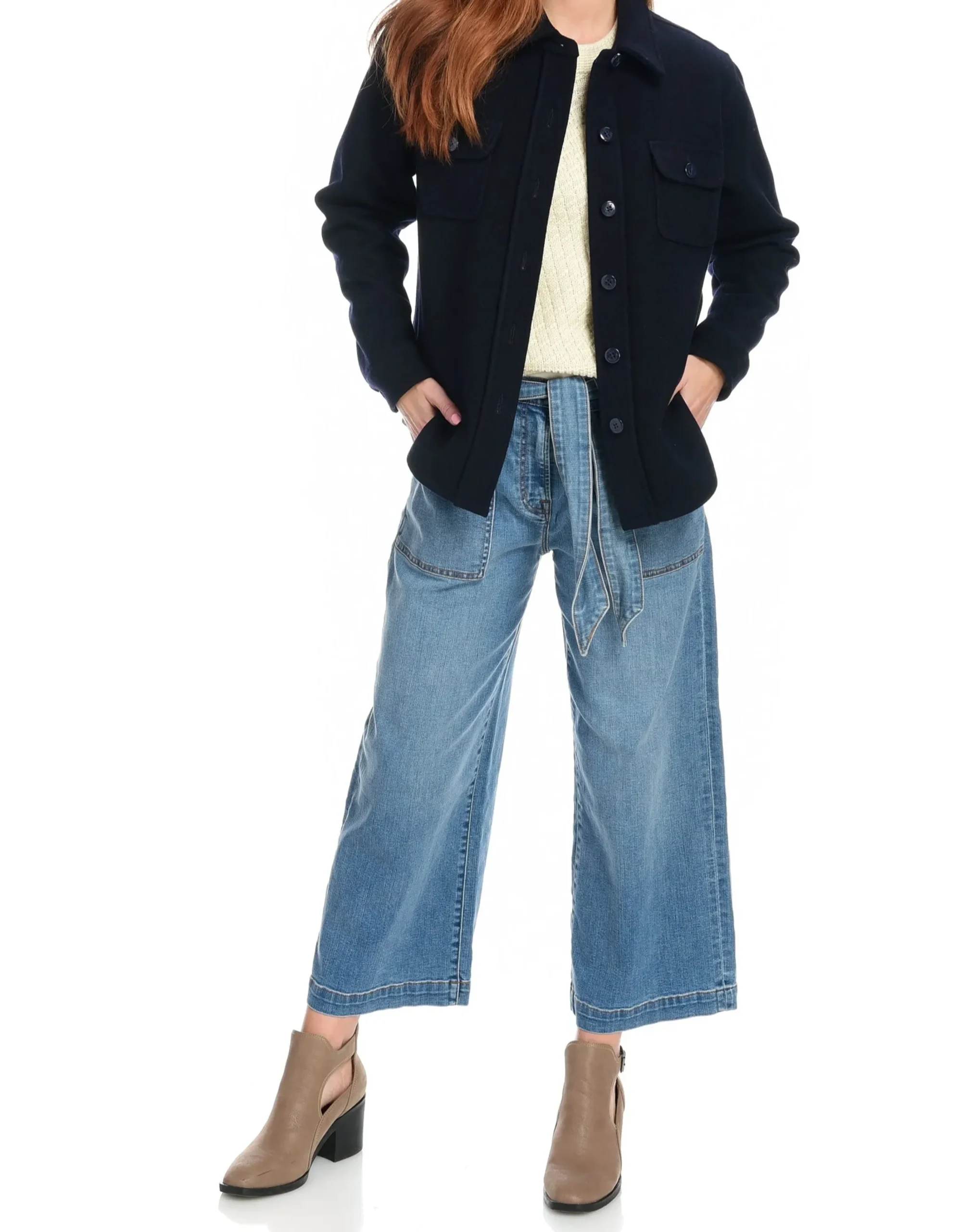Wide Leg Cropped Jean