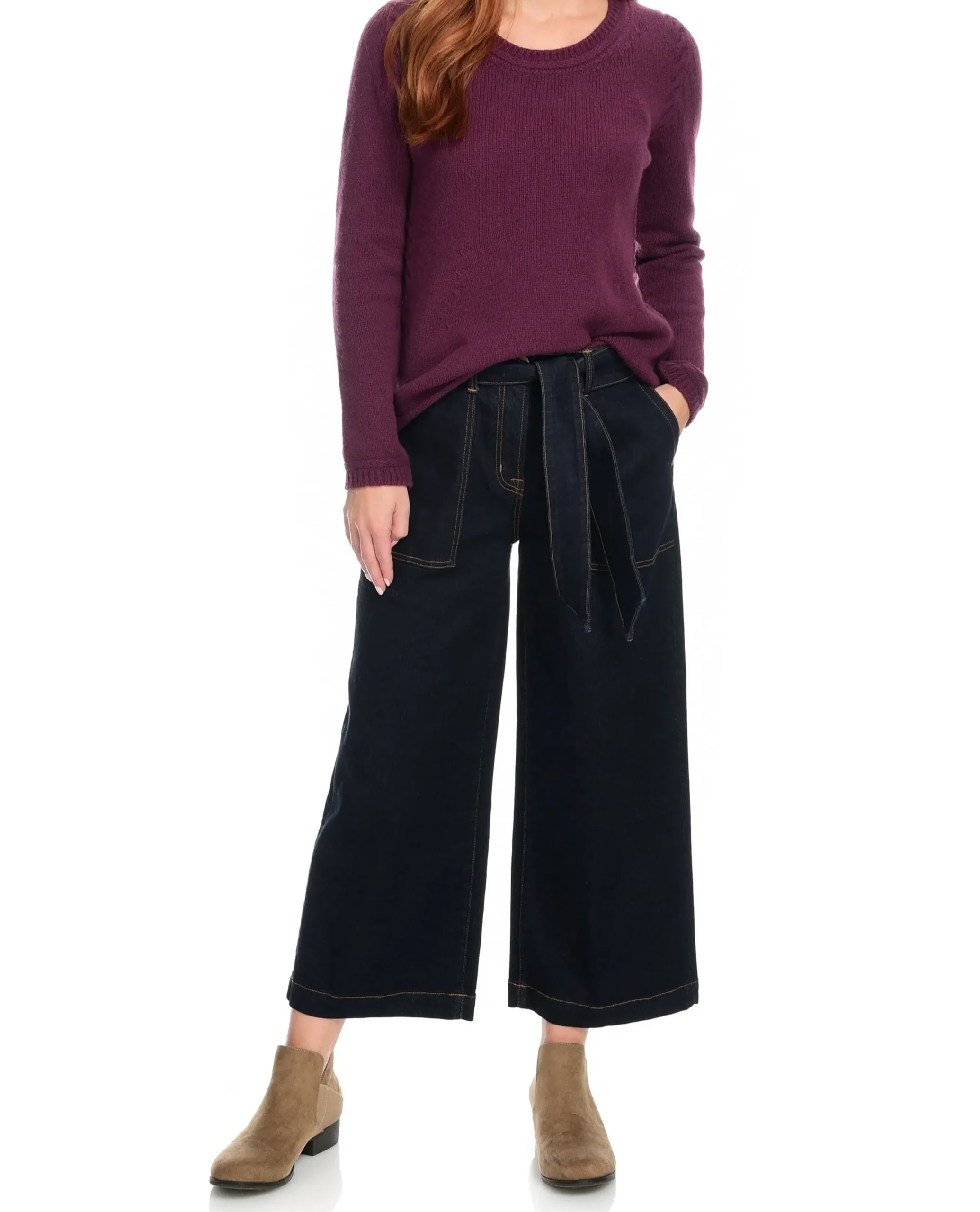 Wide Leg Cropped Jean